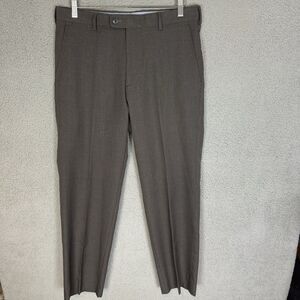 Peter Millar Pants Mens 33x31 Grey‎ Golf Dress Flat Front Wicking Casual